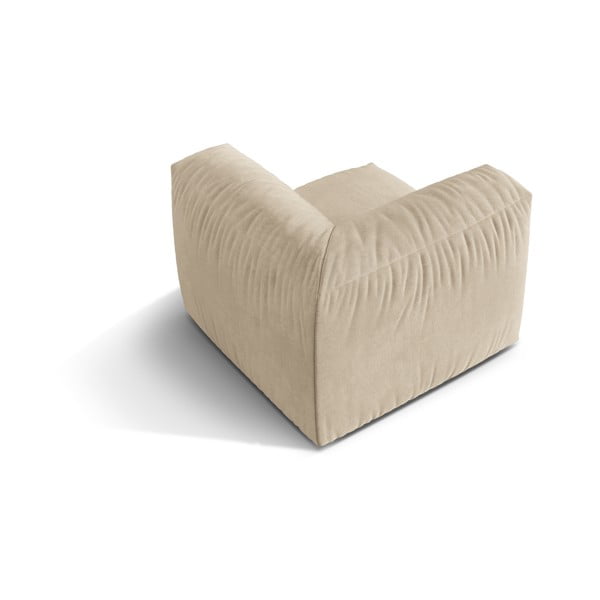 Bež baršunasti modularna sjedeća garnitura (promjenjiva) Martina – Micadoni -image-2