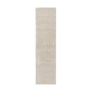 Krem ručno rađena vunena staza 60x230 cm Mesmerise Natural – Flair Rugs
