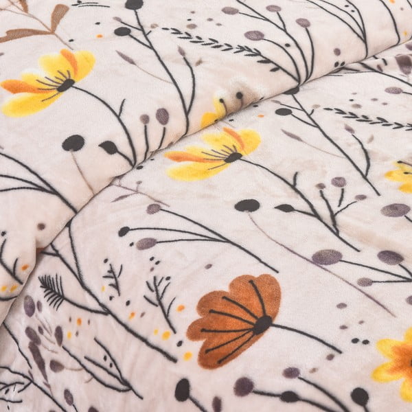 Posteljina za krevet za jednu osobu od mikropliša 140x200 cm Valentina – My House-image-1