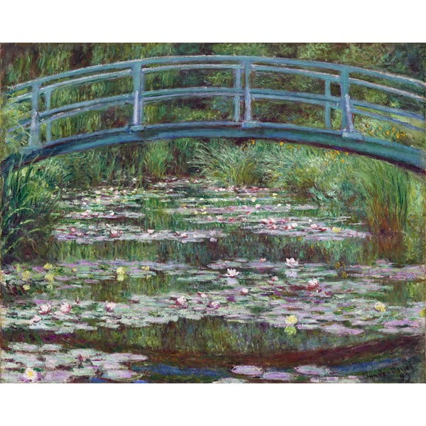 Reprodukcija slike Claude Monet - The Japanese Footbridge, 50 x 40 cm