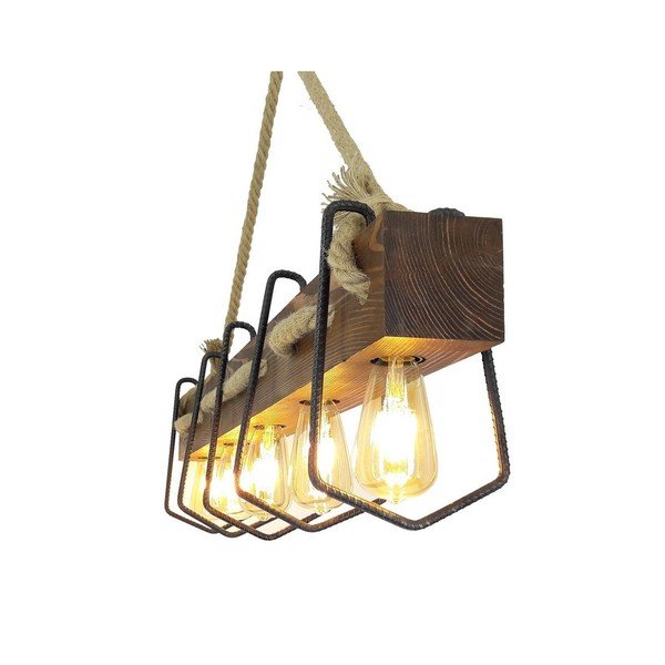 Viseća svjetiljka od borovine Jason-image-1