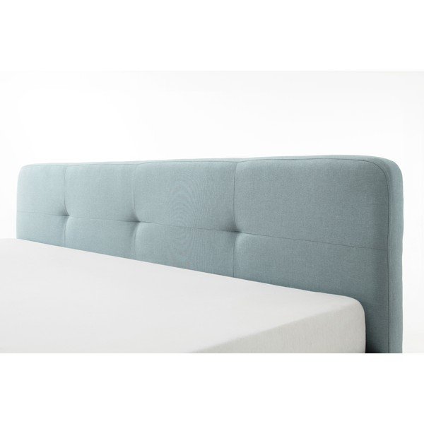 Plavi/sivi tapecirani bračni krevet bez podnice 140x200 cm Amelie – Meise Möbel-image-1