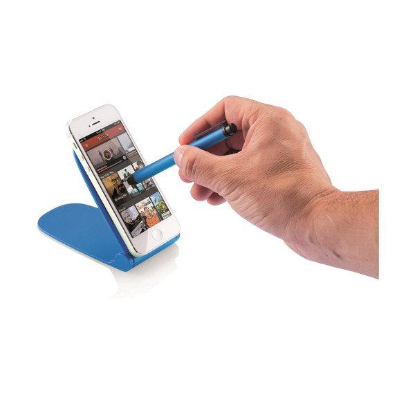 Držač za telefon s touch olovkom, plavi-image-2