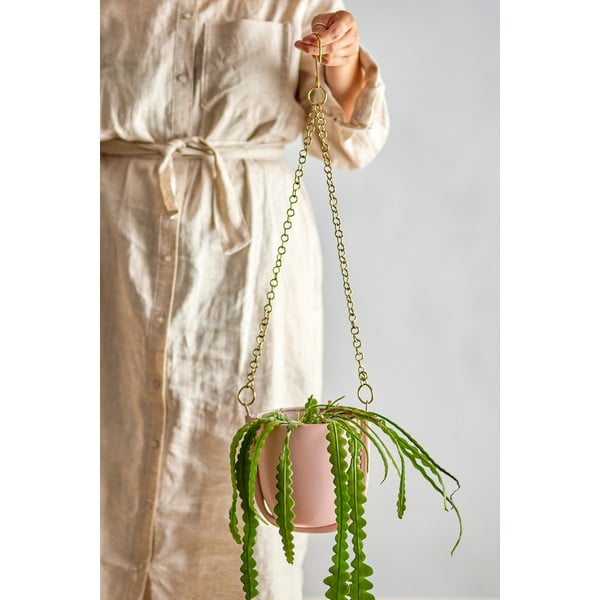 Metalna viseća i zidna ukrasna tegla za cvijeće Kati – Bloomingville-image-1