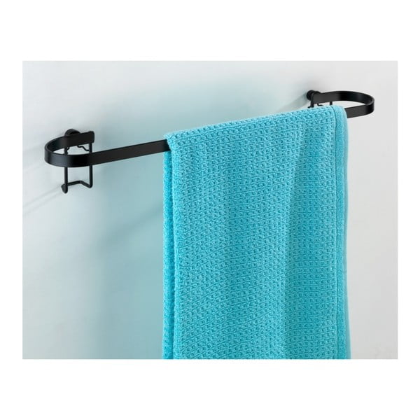 Crni zidni stalak za ručnike Wenko Classic Plus-image-4