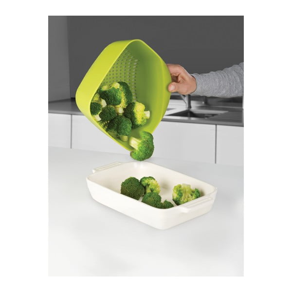 Velika zelena četvrtasta cjediljka Joseph Joseph Square Colander-image-2