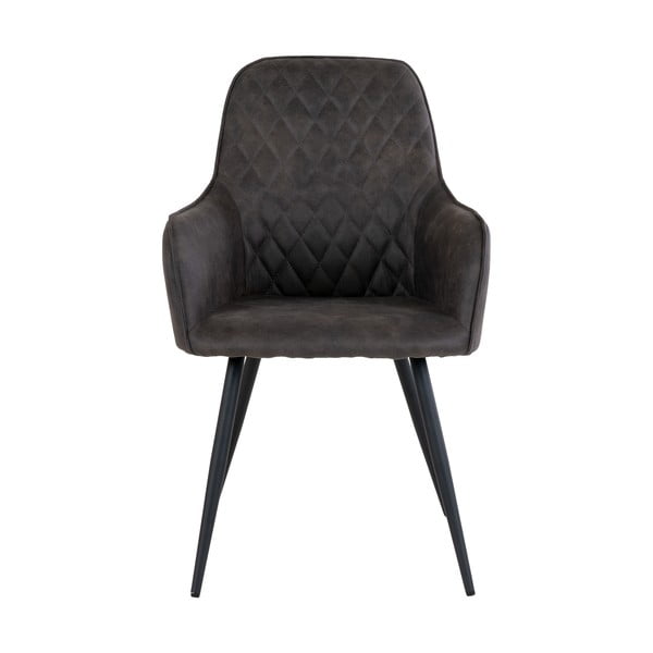 Tamno sive podstavljene blagovaonske stolice u setu 2 kom Harbo – House Nordic-image-1