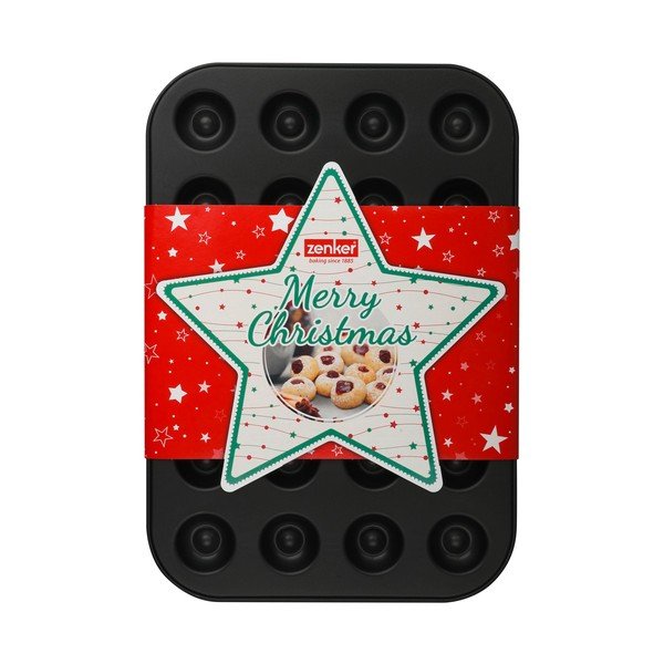 Pleh s kalupima za pečenje kolačića Zenker Sparkling Christmas, 38,5 x 27 cm-image-1