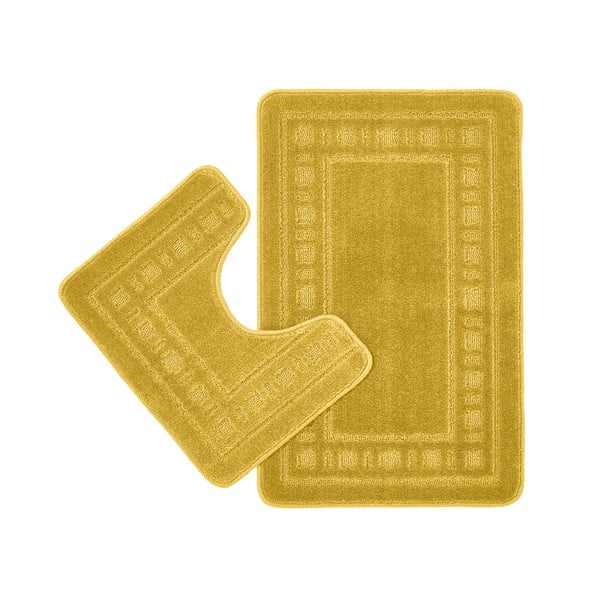 Žute kupaonske prostirke u setu 2 kom za WC 50x80 cm Armoni – Catherine Lansfield