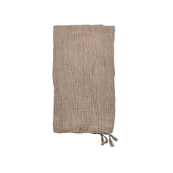 Beigepamučni prekrivač za krevet Södahl Peotry, 200 x 260 cm