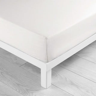Bijela pamučna plahta s gumom 180x200 cm Lina – douceur d'intérieur