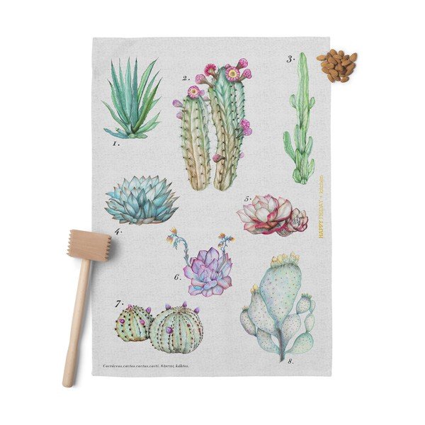 Set od 2 pamučne kuhinjske krpe Happy Friday Basic Cactus, 70 x 50 cm-image-1