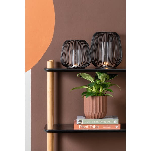 Crni stolni lanter PT LIVING Lantern, visina 21 cm-image-1
