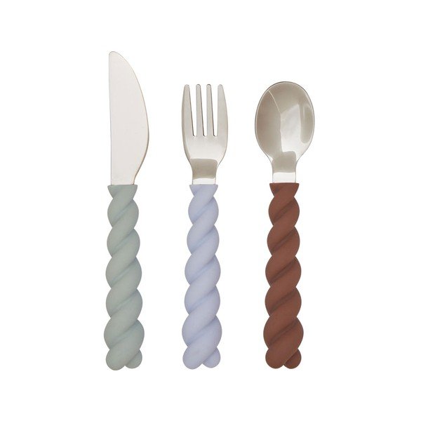 Silikonski dječji pribor za jelo 3 kom Mellow – OYOY Mini