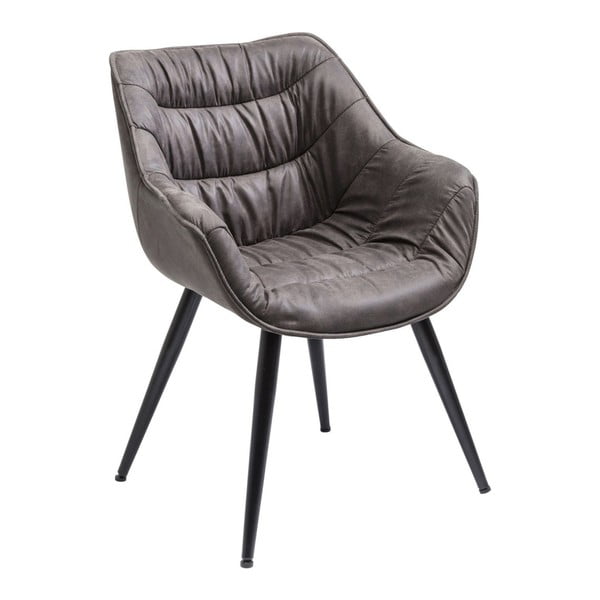 Set od 2 blagovaonske stolice sivo-smeđe boje Kare Design Thelma