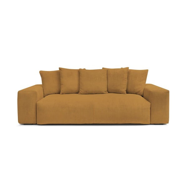 Senf žuta sofa od samta 280 cm Voltaire – Bobochic Paris