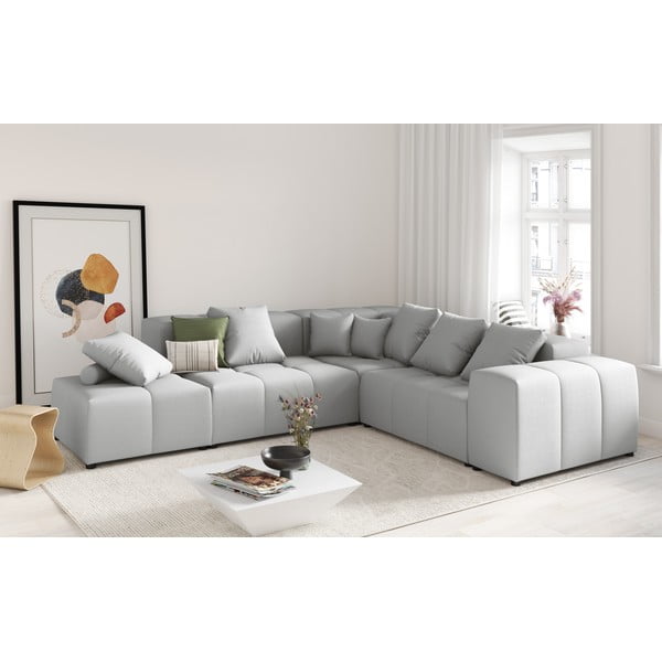 Sivi jastuk za modularnu sofu Rome - Cosmopolitan Design-image-4