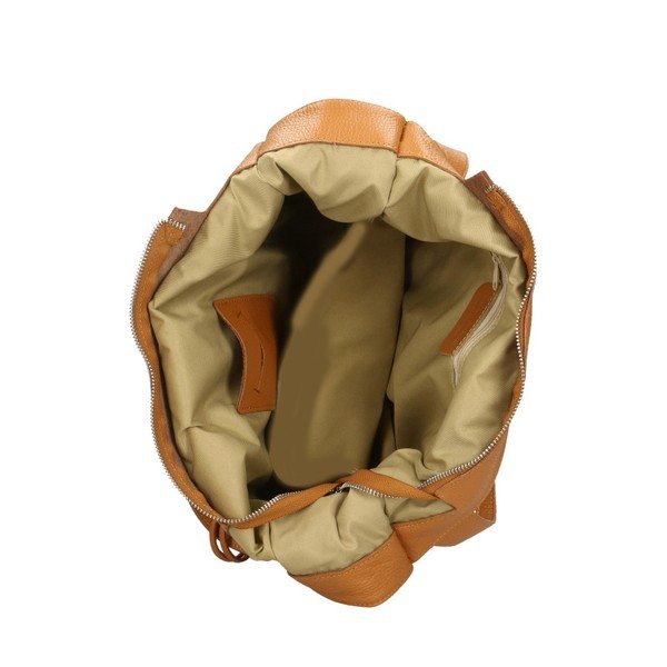 Konjak smeđa kožna torbica Chicca Borse Crispy-image-2