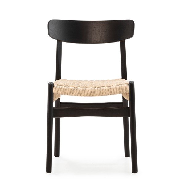 Crne blagovaonske stolice u setu 2 kom od masivnog kaučuka Biel – MOME-image-3