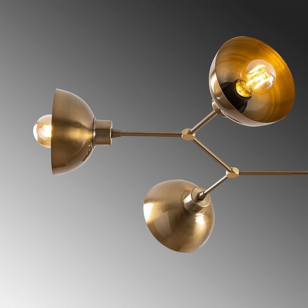 Stropna svjetiljka u zlatnoj boji s metalnim sjenilom 52x102 cm Dram – Opviq lights-image-4