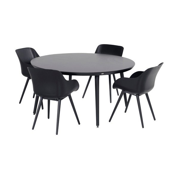 Crni vrtni stol Hartman Sophie, ø 128 cm-image-2