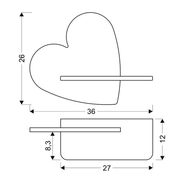 Ružičasta dječja lampa Heart - Candellux Lighting-image-2