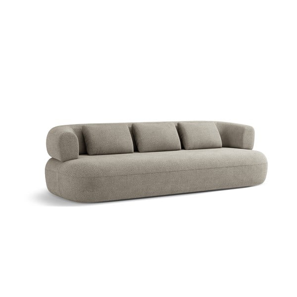 Svijetlo siva sofa od bouclé tkanine 226 cm Jenny – Micadoni Home-image-2