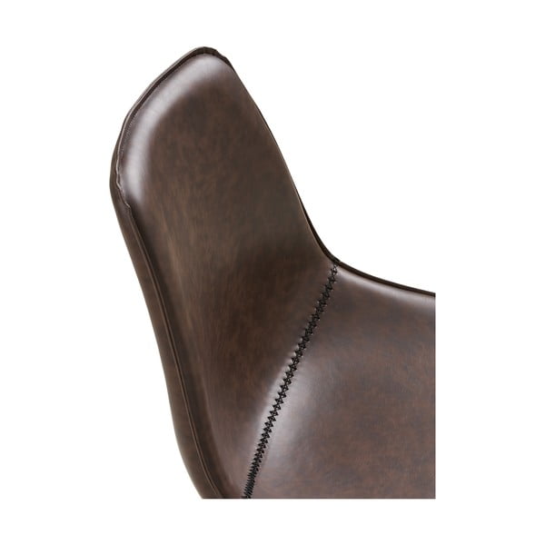 Tamno smeđa uredska stolica Monaco – House Nordic-image-2