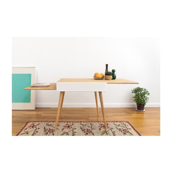Sklopivi stol Slide White, 80x75 cm-image-1