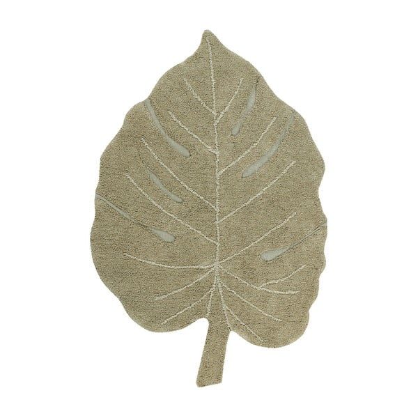 Kaki zeleni periv/ručno rađen pamučan dječji tepih 120x180 cm Monstera Olive – Lorena Canals