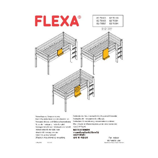 Crna viseća tabla za dječji krevetić Flexa Classic-image-1