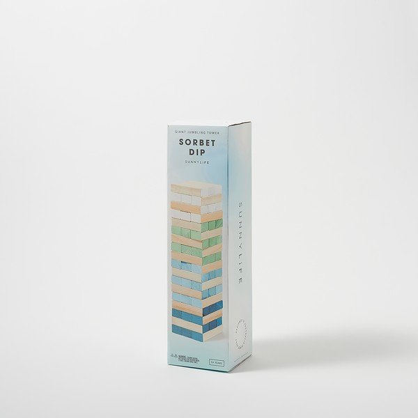 Društvena igra od punog drveta paulovnije Sunnylife Giga Jenga Tower-image-1