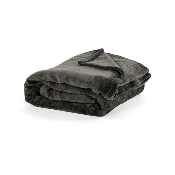 Siva mikro plišana deka Tiseco Home Studio, 150 x 200 cm