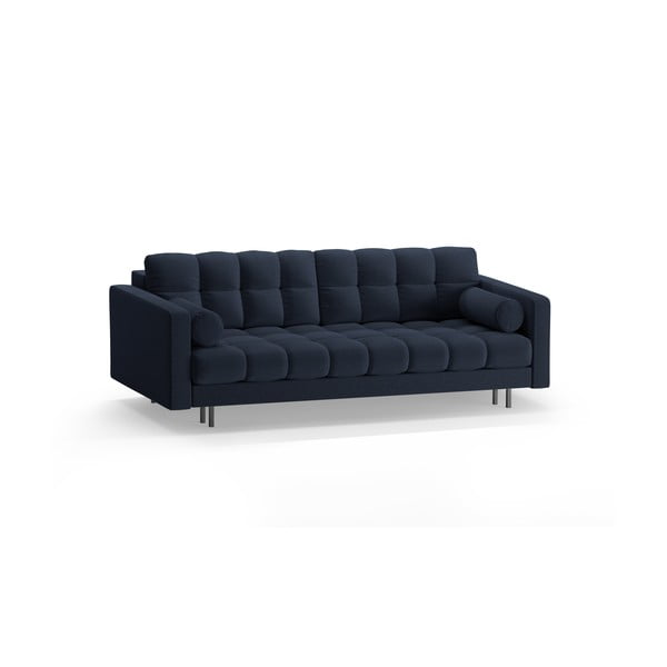 Tamno plava sklopiva/s prostorom za odlaganje sofa 222 cm Bali – Cosmopolitan Design-image-3
