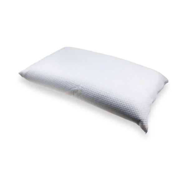 Bijeli jastuk s memorijskom pjenom bio dvostruko, 42 x 72 cm