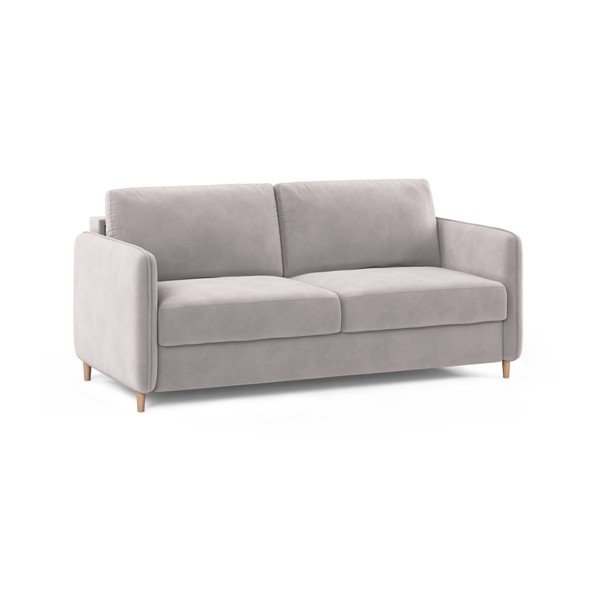 Svijetlo ružičasta baršunasti sofa za spavanje 184 cm – Micadoni -image-2