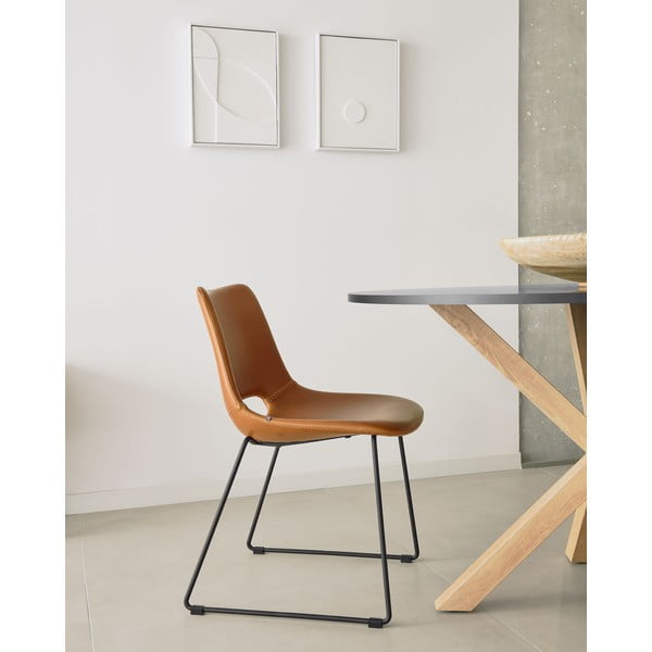 Smeđa blagovaonska stolica Kave Home Zahara-image-1