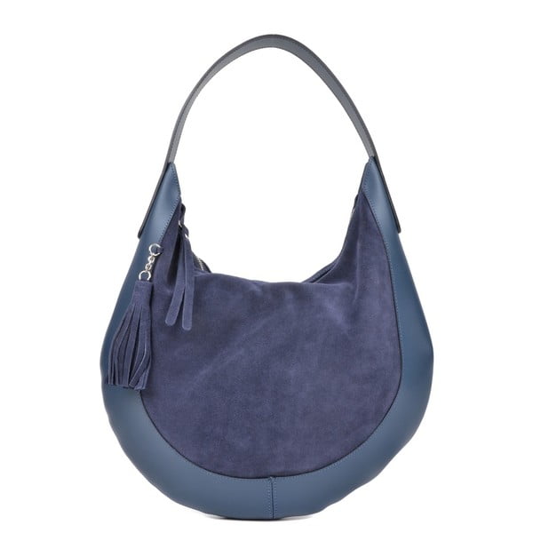 Plava kožna torbica Isabella Rhea Moon Blu