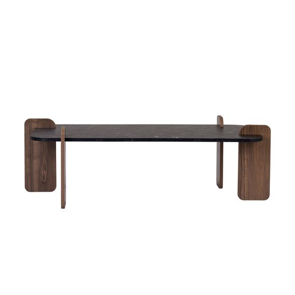 Crni stolić za kavu 60x120 cm Renard – Nordure-image-3