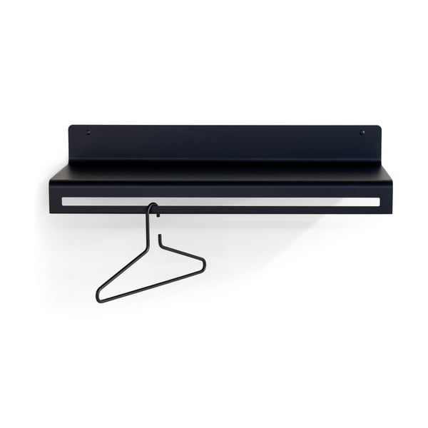 Crna metalna zidna vješalica s policom 78 cm Sway – Spinder Design-image-4