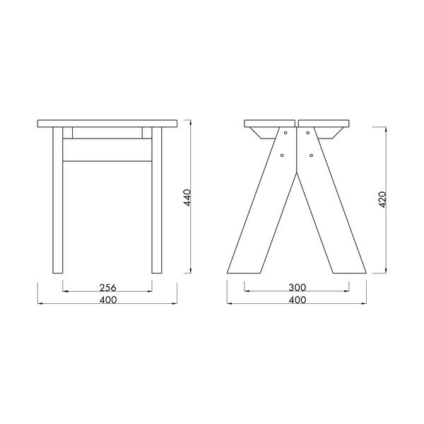 Tamno smeđa vrtna stolica od masivnog drveta Navo – noo.ma-image-4