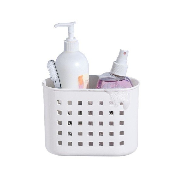 Bijela košarica na vakuum iDesign Mini Shower