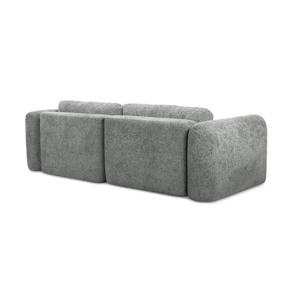 Siva sklopiva/s prostorom za pohranu kutna garnitura od šenila (s lijevim kutom/s ležaljkom) Mele – Makamii-image-3