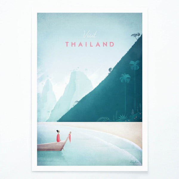 Poster Travelposter Thailand, 30 x 40 cm