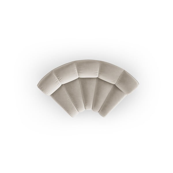 Krem baršunasti modularna sjedeća garnitura (promjenjiva) Lupine – Micadoni -image-2