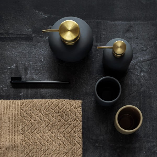 Antracitno siva keramička čaša za četkice za zube Lotus – Mette Ditmer Denmark-image-3