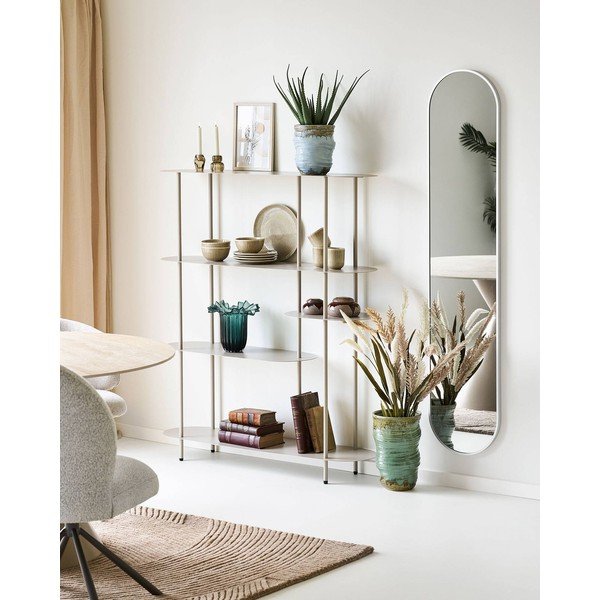 Bež metalni regal 118x139x31 cm Rieti – House Nordic-image-1