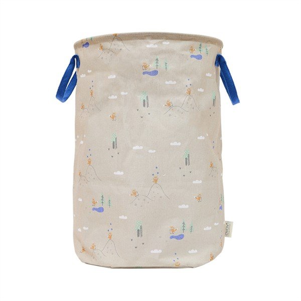 Bež tekstilna dječja kutija za pohranu ø 38x54 cm Foxy – OYOY Mini