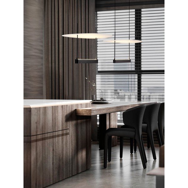 Bijela/mat crna LED viseća svjetiljka aluminijska s mogućnosti zatamnjivanja ø 40 cm Diona – Nova Luce-image-1