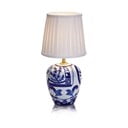 Plavo-bijela Stolna lampa Markslöjd Goteborg, visina 33 cm